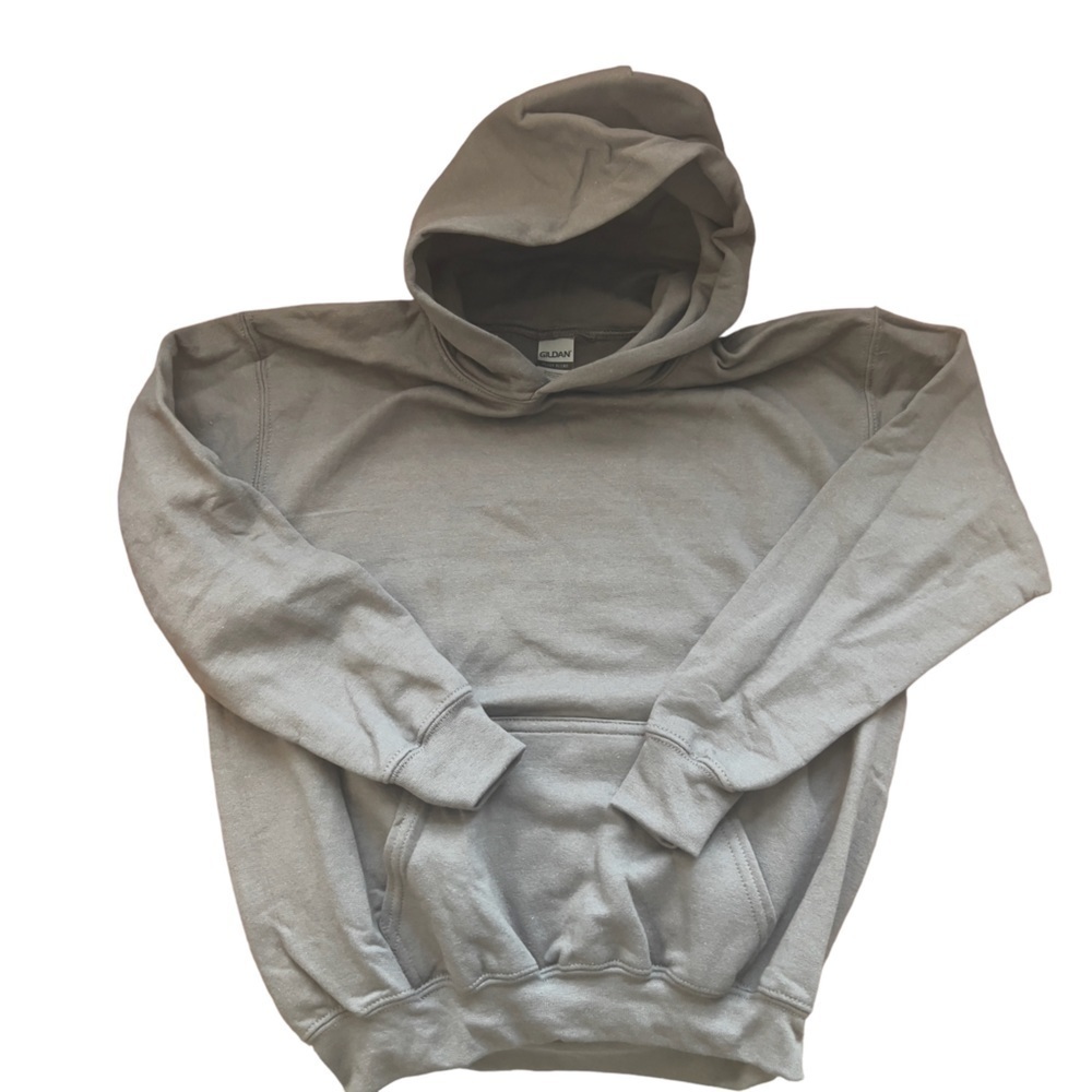 Gilden Kids Unisex Size M Grey Heavy Blend Sweatshirt Hoodie NWOT